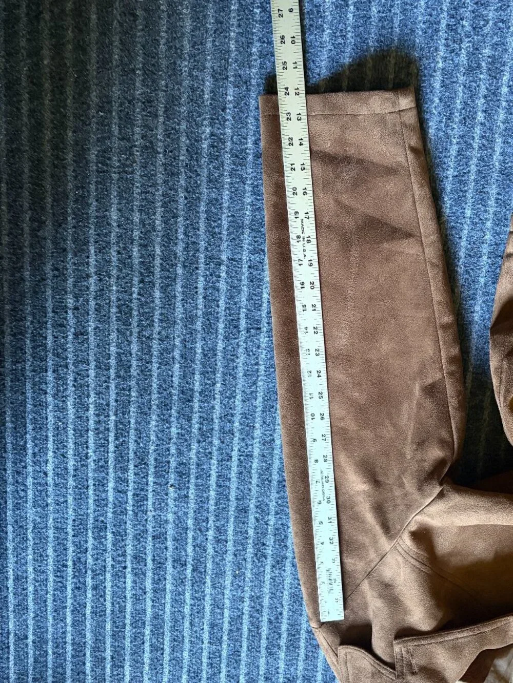 Emporio EGA Fashion Men's Faux Suede Vintage Jacket Camel Brown Size XL - Picture 8 of 10
